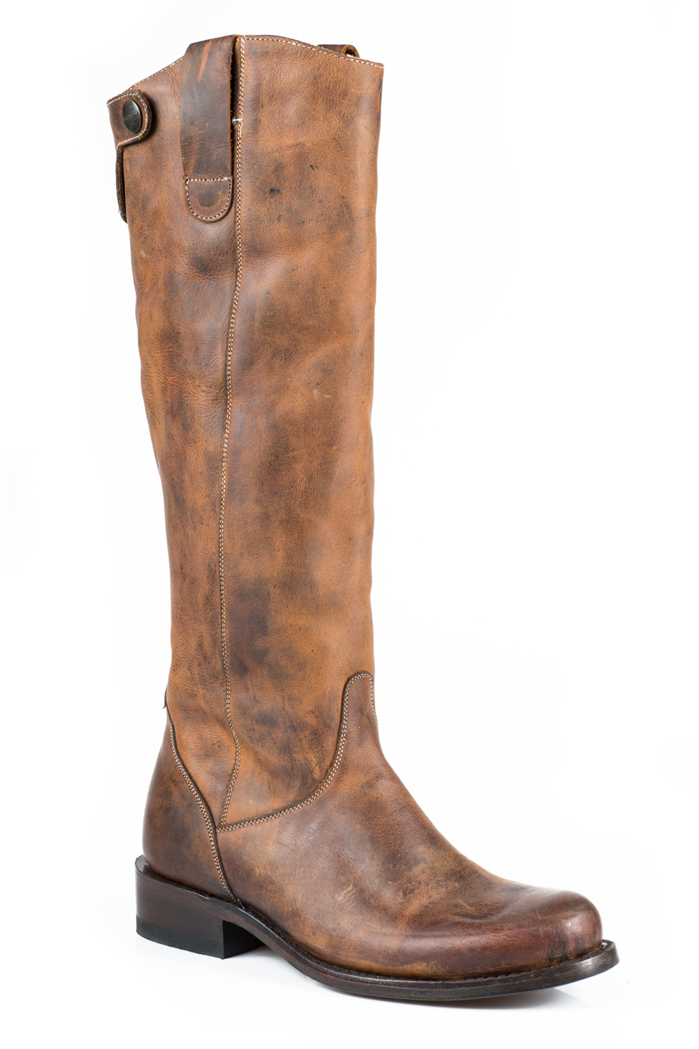 Stetson Dover Ladies Brown Leather 16in Knee High Fashion Boots