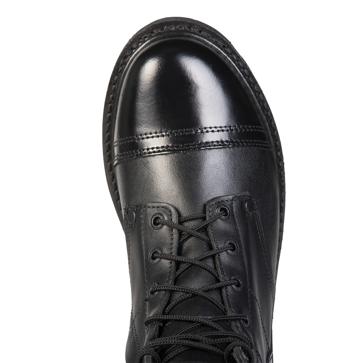 Rocky Mens Black Leather Lightweight 7in Side Zipper Jump Duty Boots | eBay