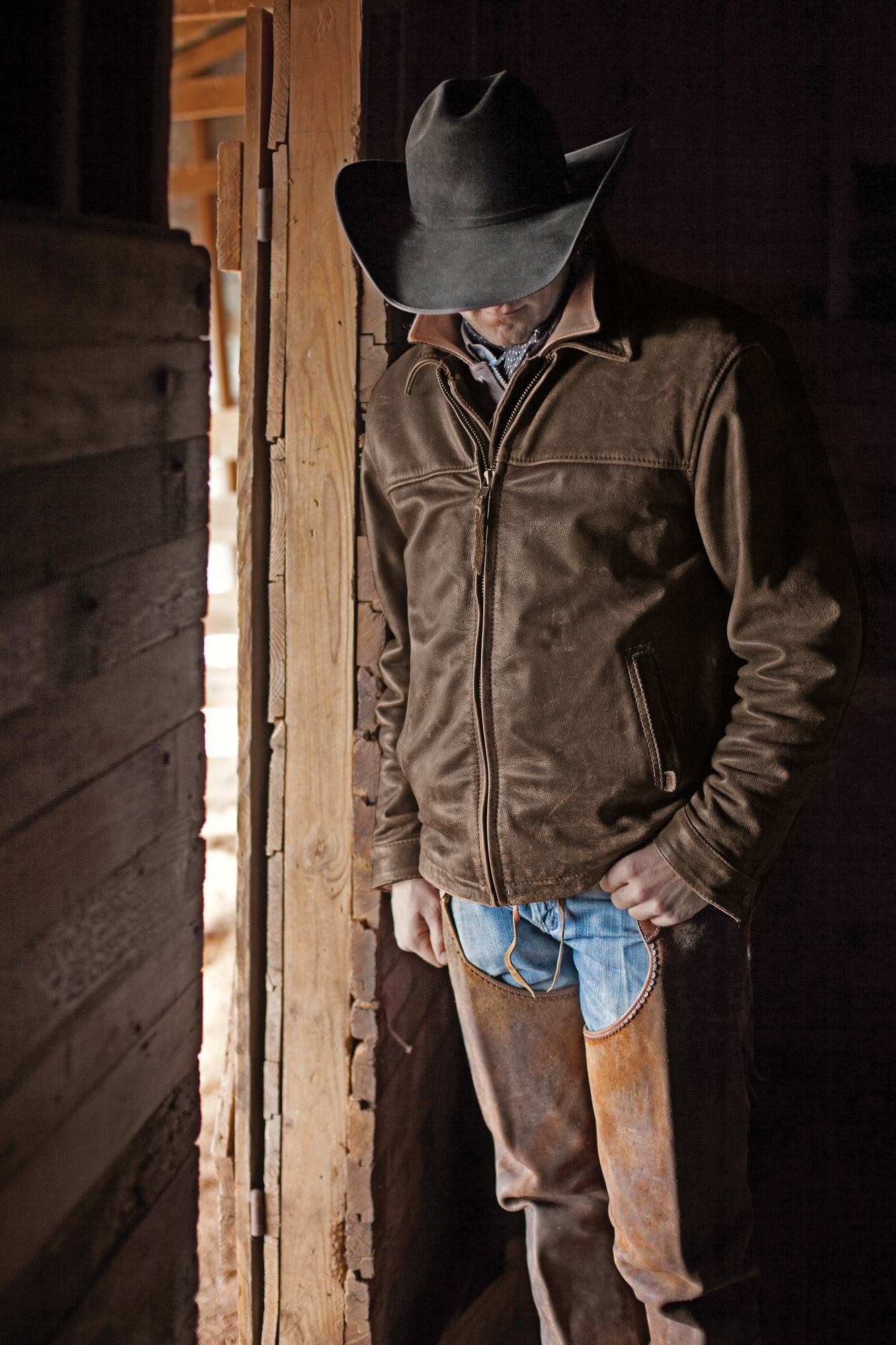 STS Ranchwear Mens Rifleman Leather Jacket Rustic Rawhide Brown eBay