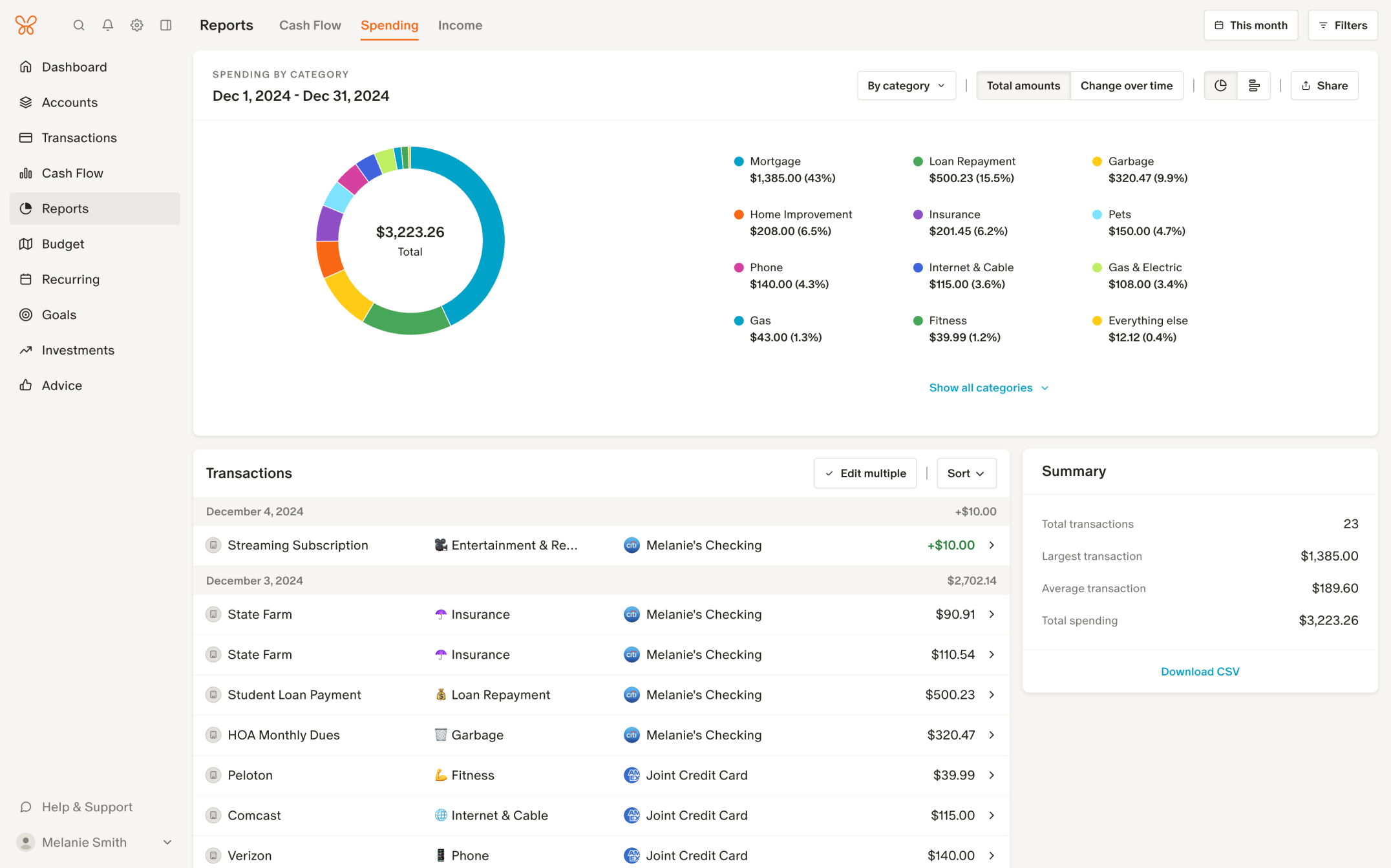 Monarch Money Expense Tracking