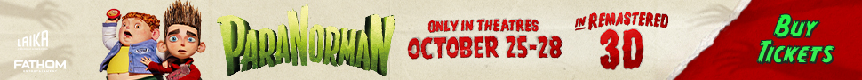 From the Brains that brought you Coraline - PARANORMAN in Remasterd 3D. Only in Theatres October 25-28. Featuring the Exclusive Animated Short: The Thrifting. Laika. Fathom Entertainment.