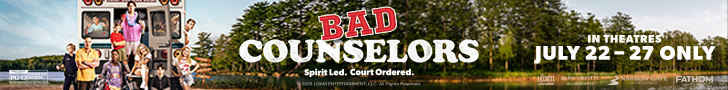 Bad Counselors. Spirit Led. Court Ordered. IN THEATRES JULY 22-27 ONLY. Rated PG-13. LORM. Zero Gravity. Narrow Gate Entertainment. FATHOM ENTERTAINMENT.
