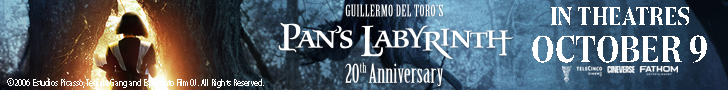 GUILLERMO DEL TORO'S PAN'S LABYRINTH 20th Anniversary IN THEATRES OCTOBER 9 TELECINCO CINEVERSE FATHOM ©2006 Estudios Picasso, Tequila Gang and Eperanto Film Ol. All Rights Reserved.
