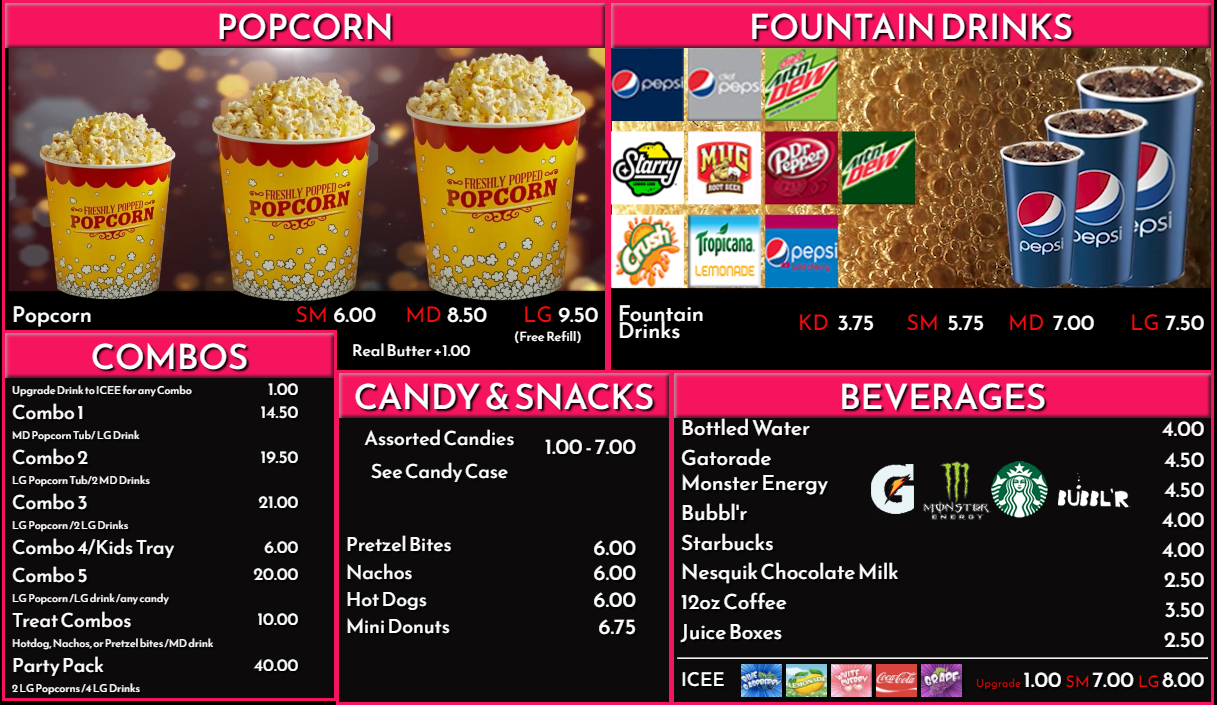 Quarry Cinema Concessions