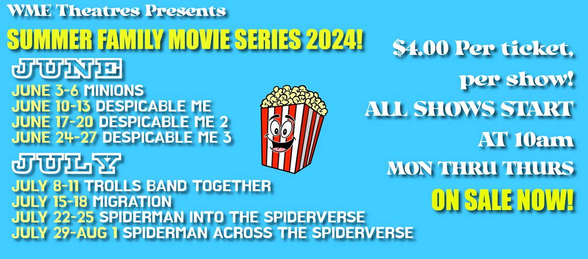 WME Theatres Movie Times in Lakeside and Show Low Arizona