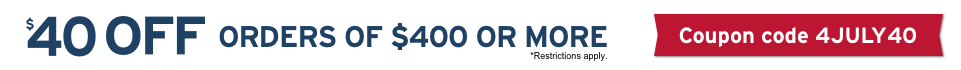 Save $40 off $400+