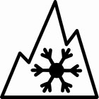 Mountain/Snowflake symbol