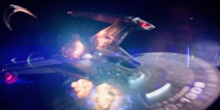 Discovery S01E08 "Si Vis Pacem, Para Bellum - Gagarin atingida por nave klingon