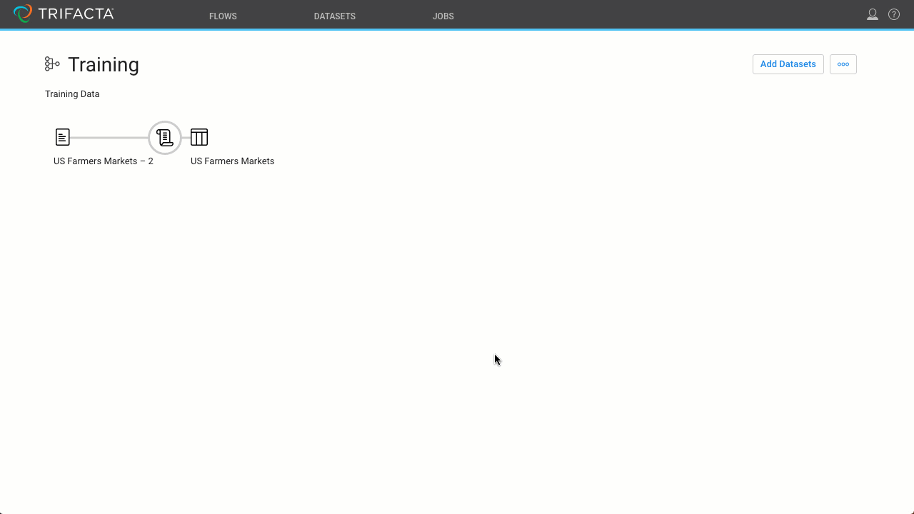 Image: https://s3-us-west-2.amazonaws.com/training.trifacta.com/Support+Portal+Assets/Connecting+to+your+data/Adding+datasets+to+your+Flow.gif