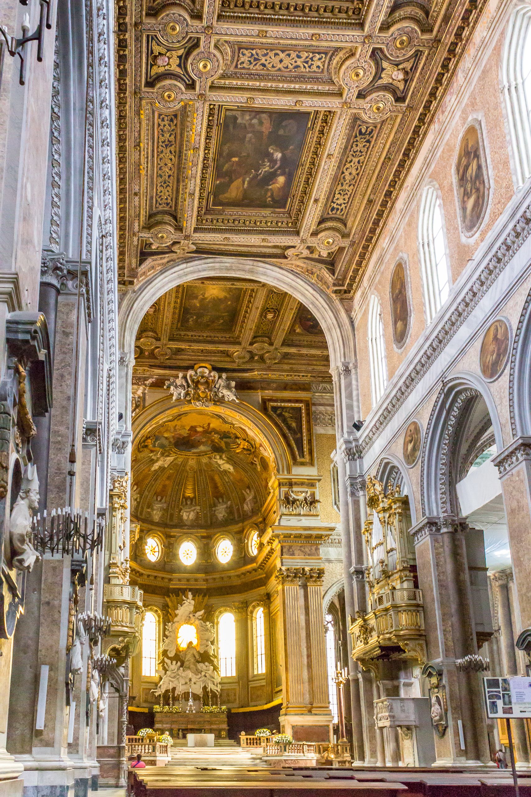 inside the Naples Cathedral