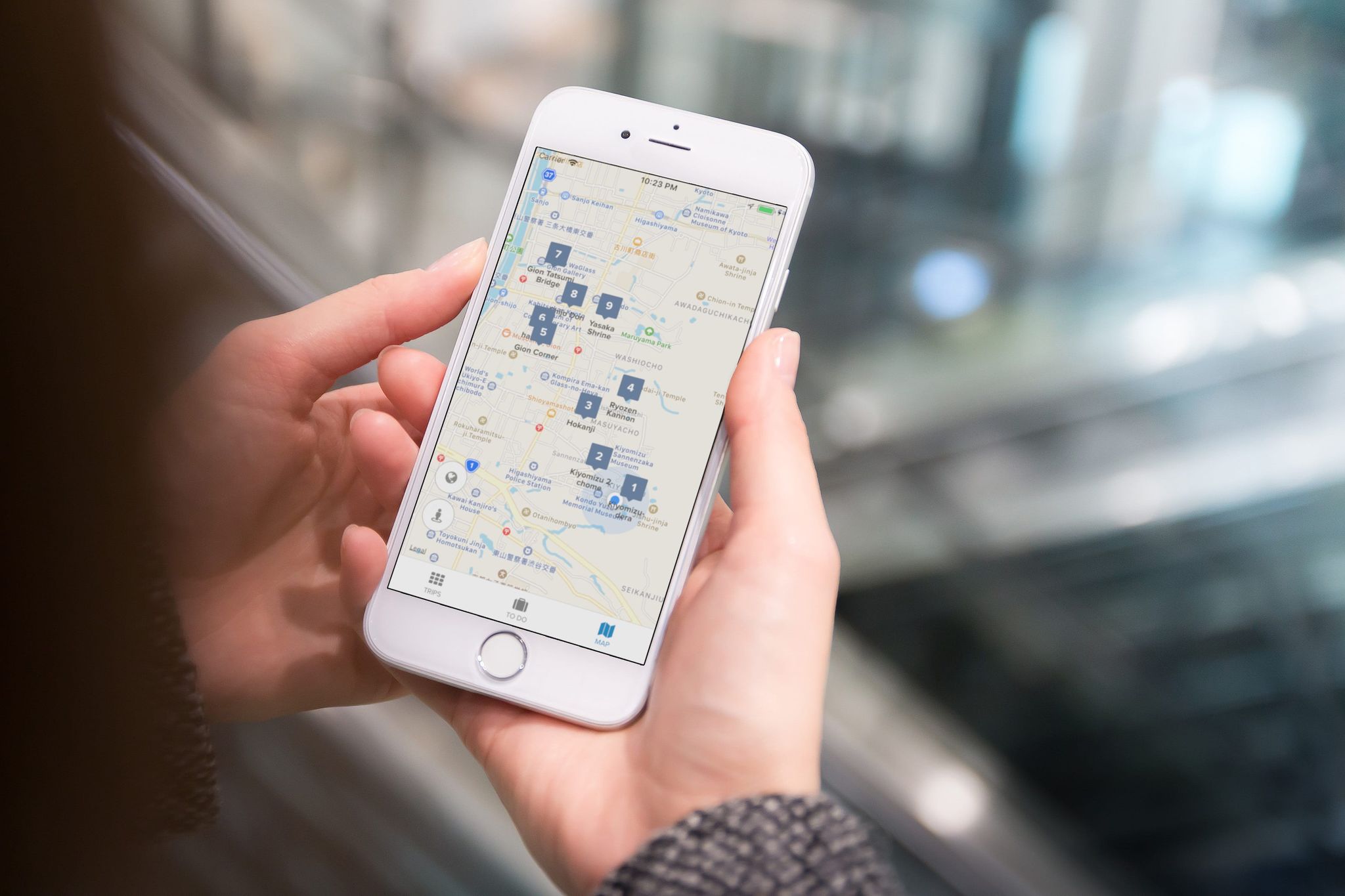 the Travaa mobile app