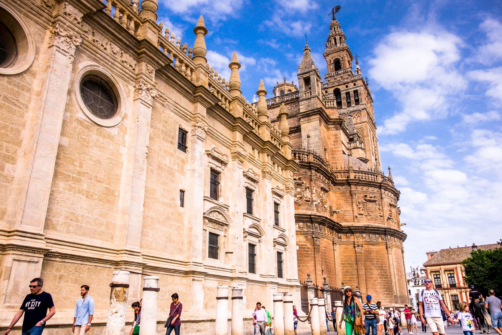 outside the Seville Cathedral