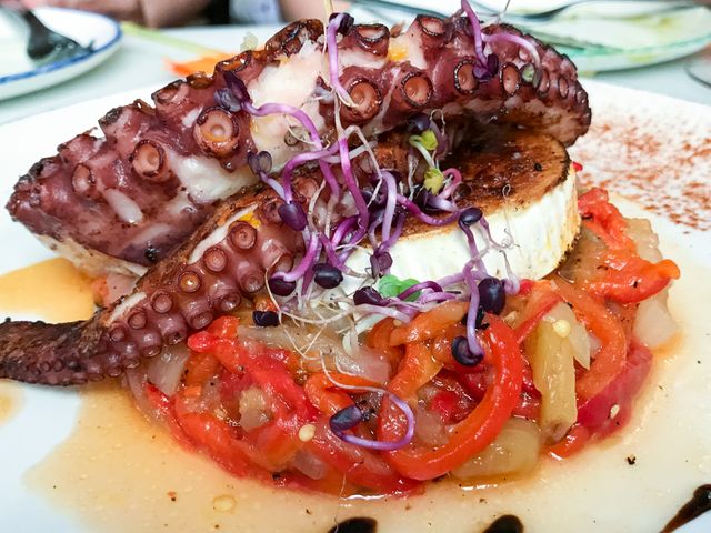octopus lunch in Sevilla