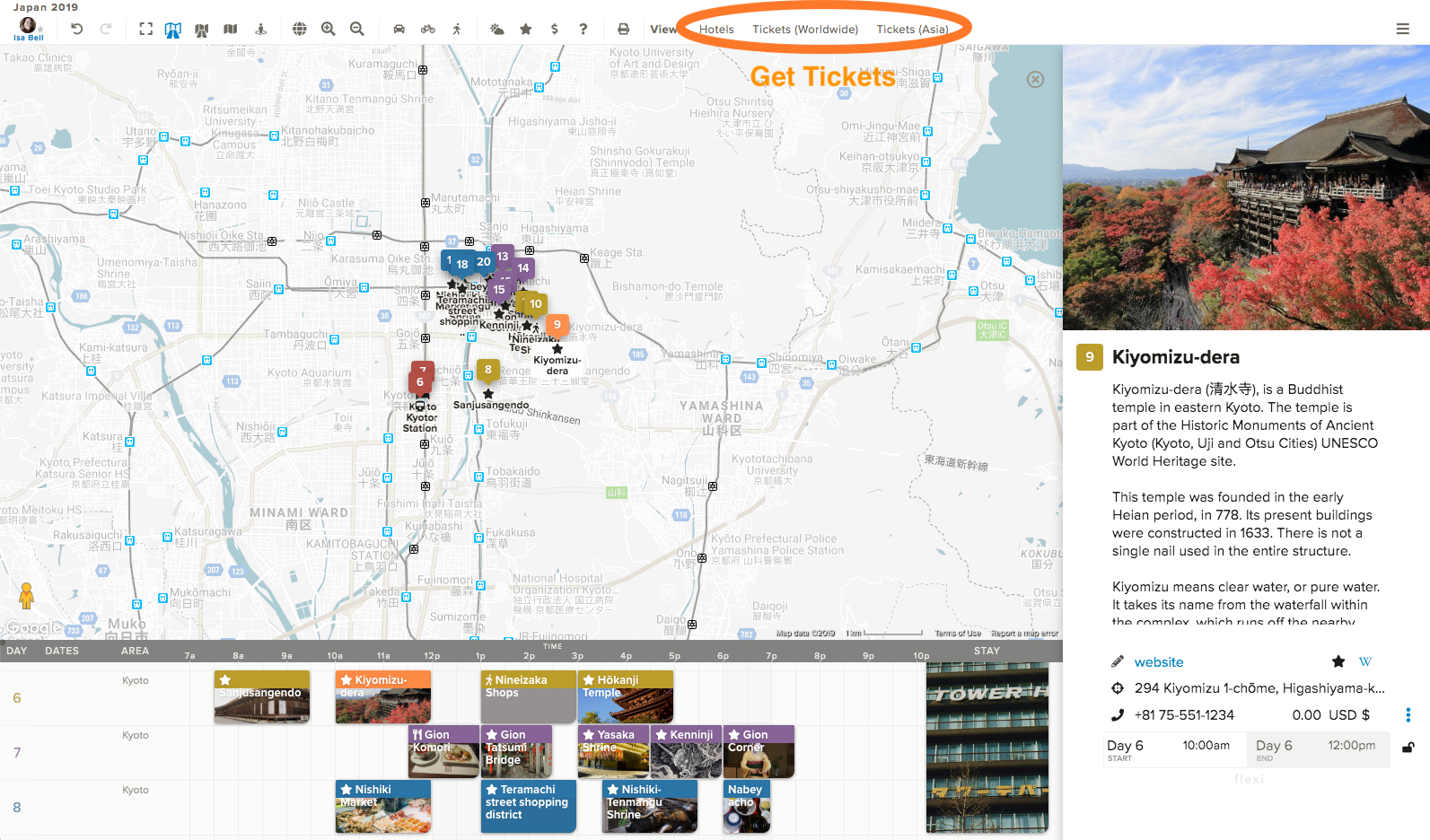 buy travel tickets and make hotel bookings