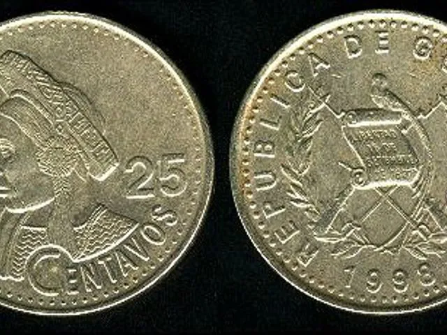 25-cent GTQ coin
