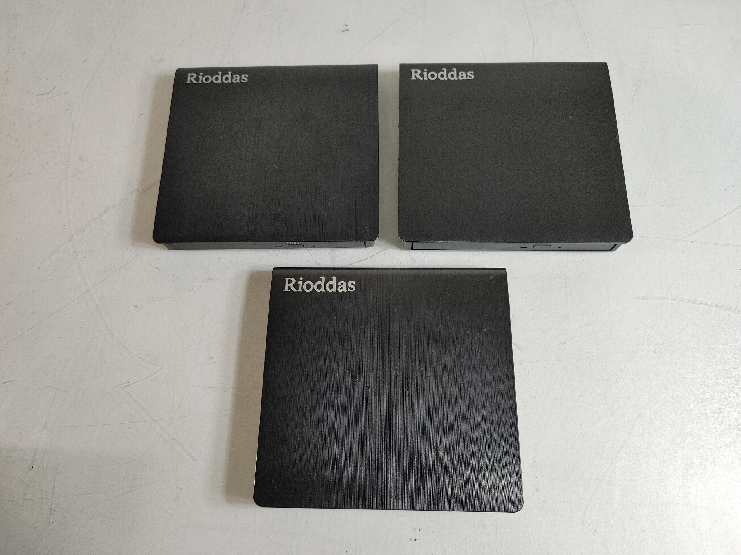 3 Used Rioddas External DVD/CD Drive Class 1 Laser Product ODD & HDD BT638