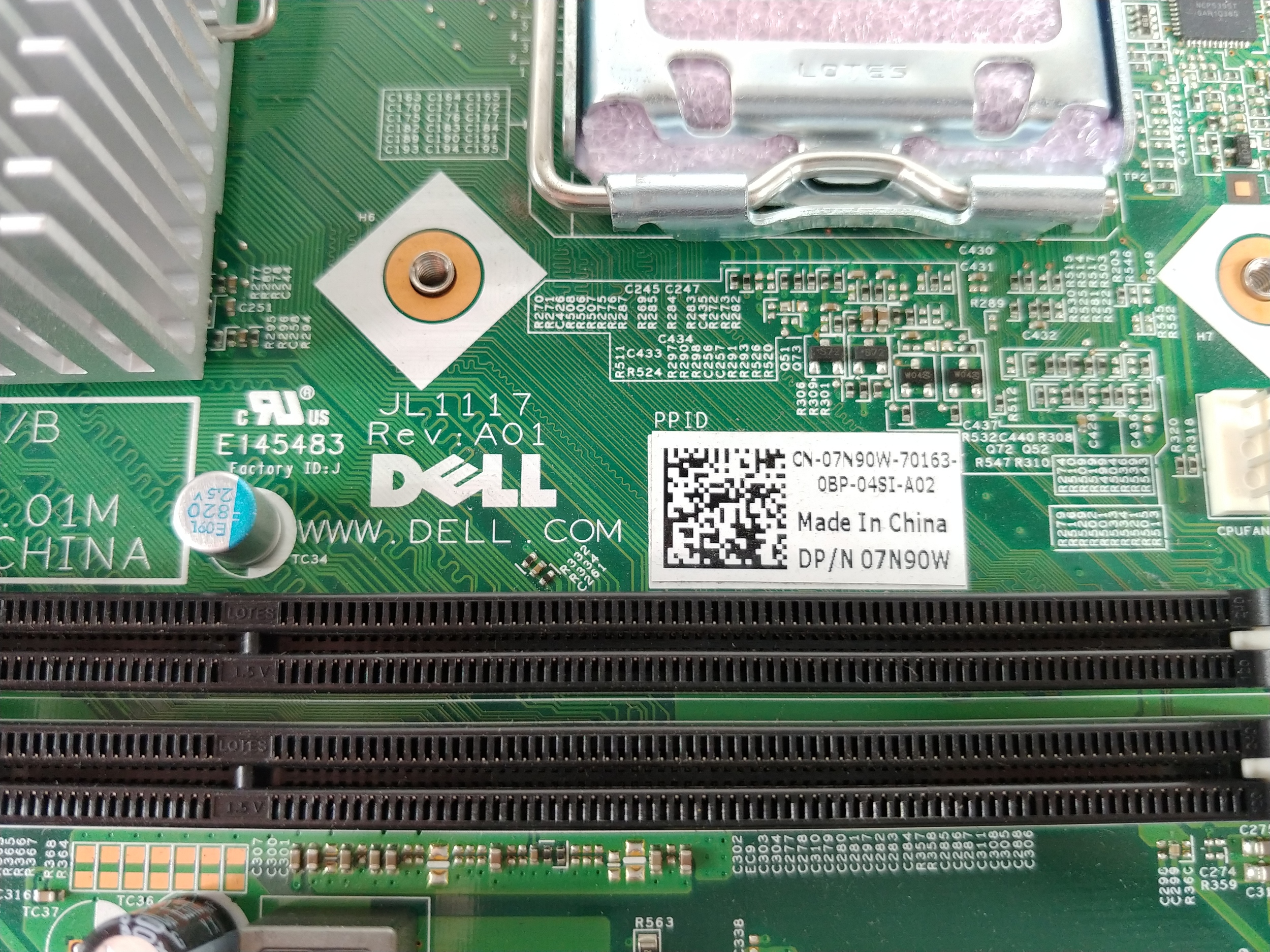 Bo mạch chủ máy tính để bàn Dell Vostro 230/230s MT 7N90W LGA 775 DDR3 SDRAM - Hình ảnh 2 trong số 5