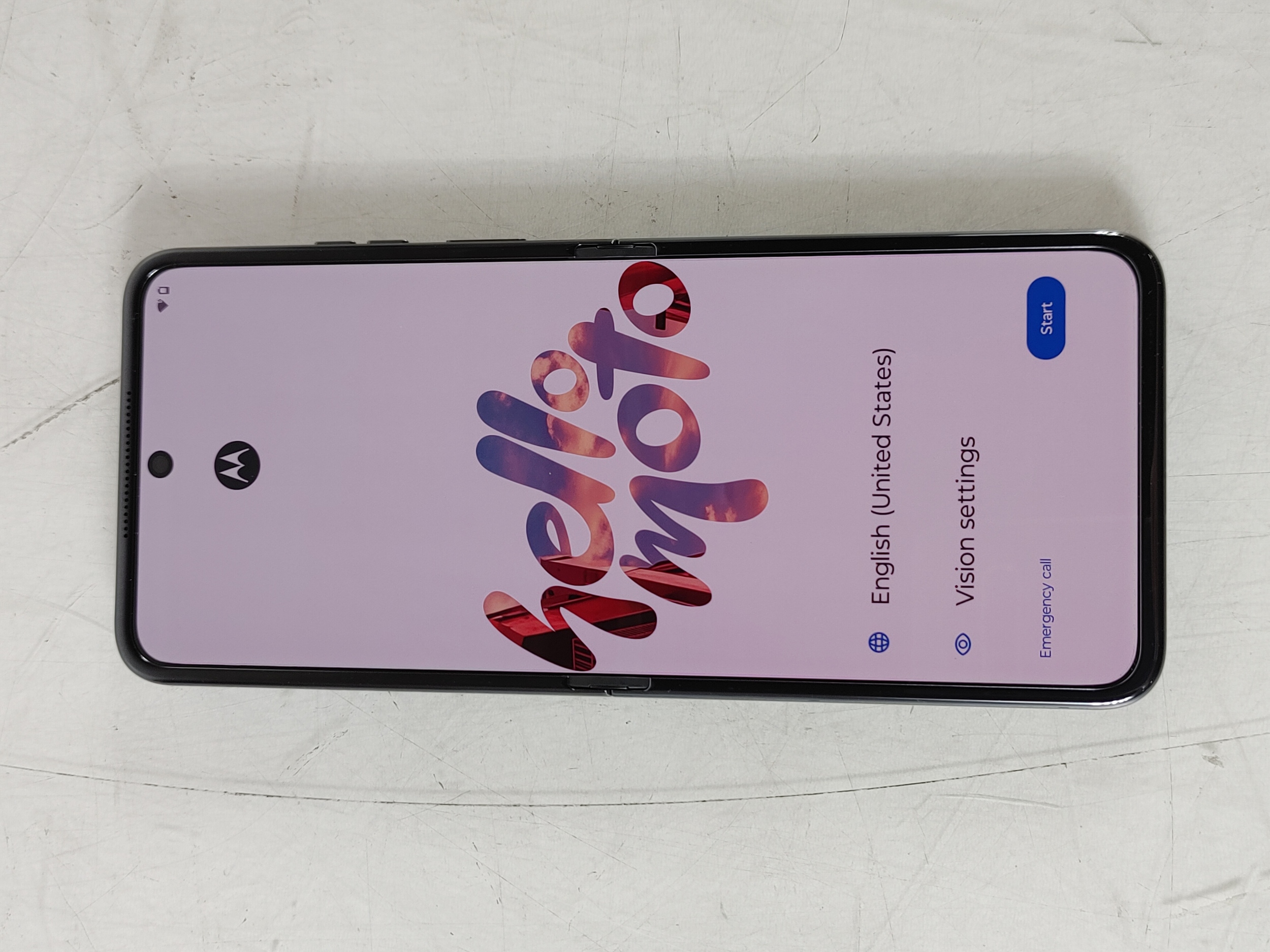 Motorola Razr 2024 XT2453-5 256 GB Android 14 Gris Bloqué À Cricket Téléphone