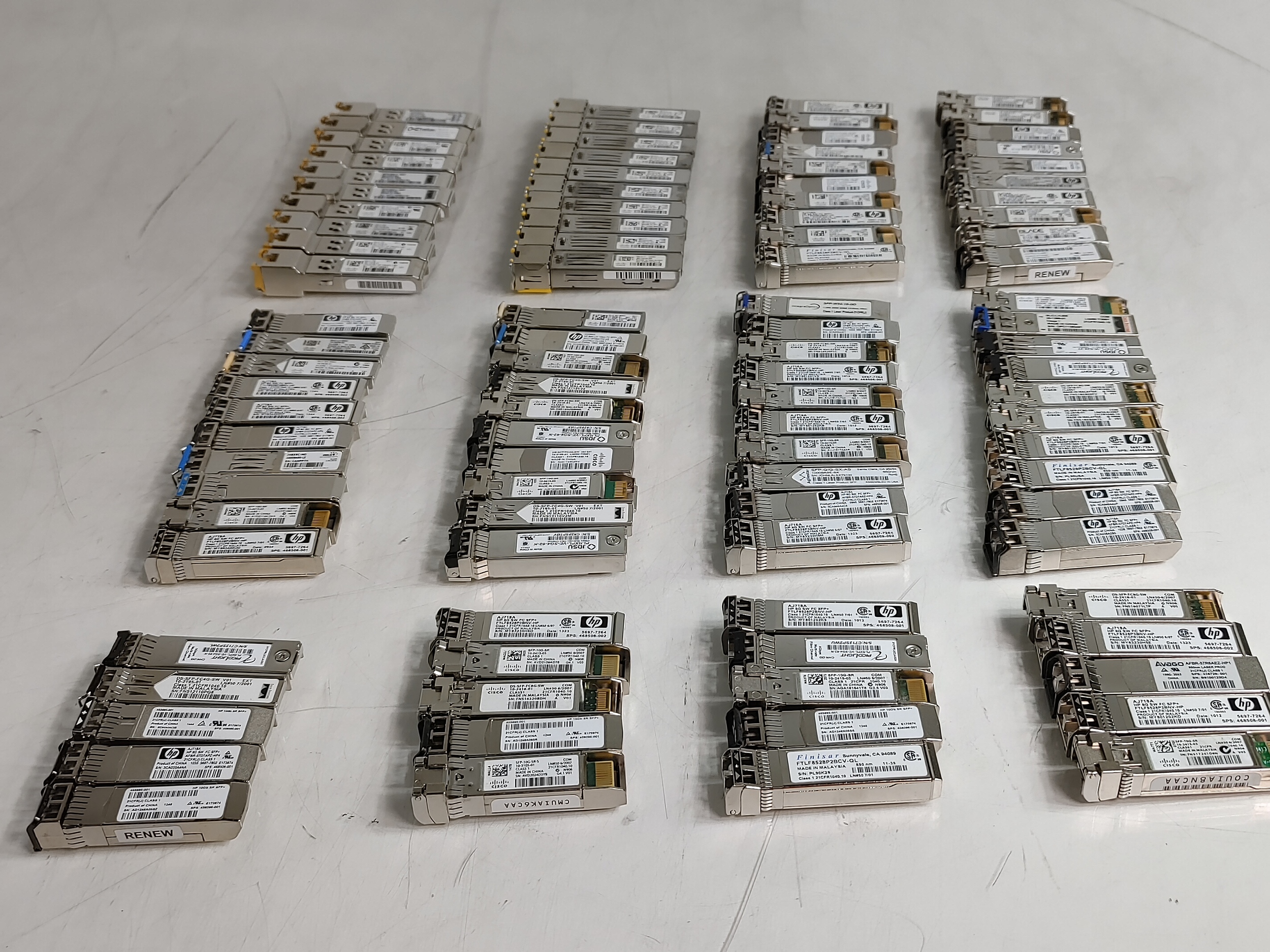 Mixed Brand Fiber Channel SFP Transceiver Modules Lot of 100 B1