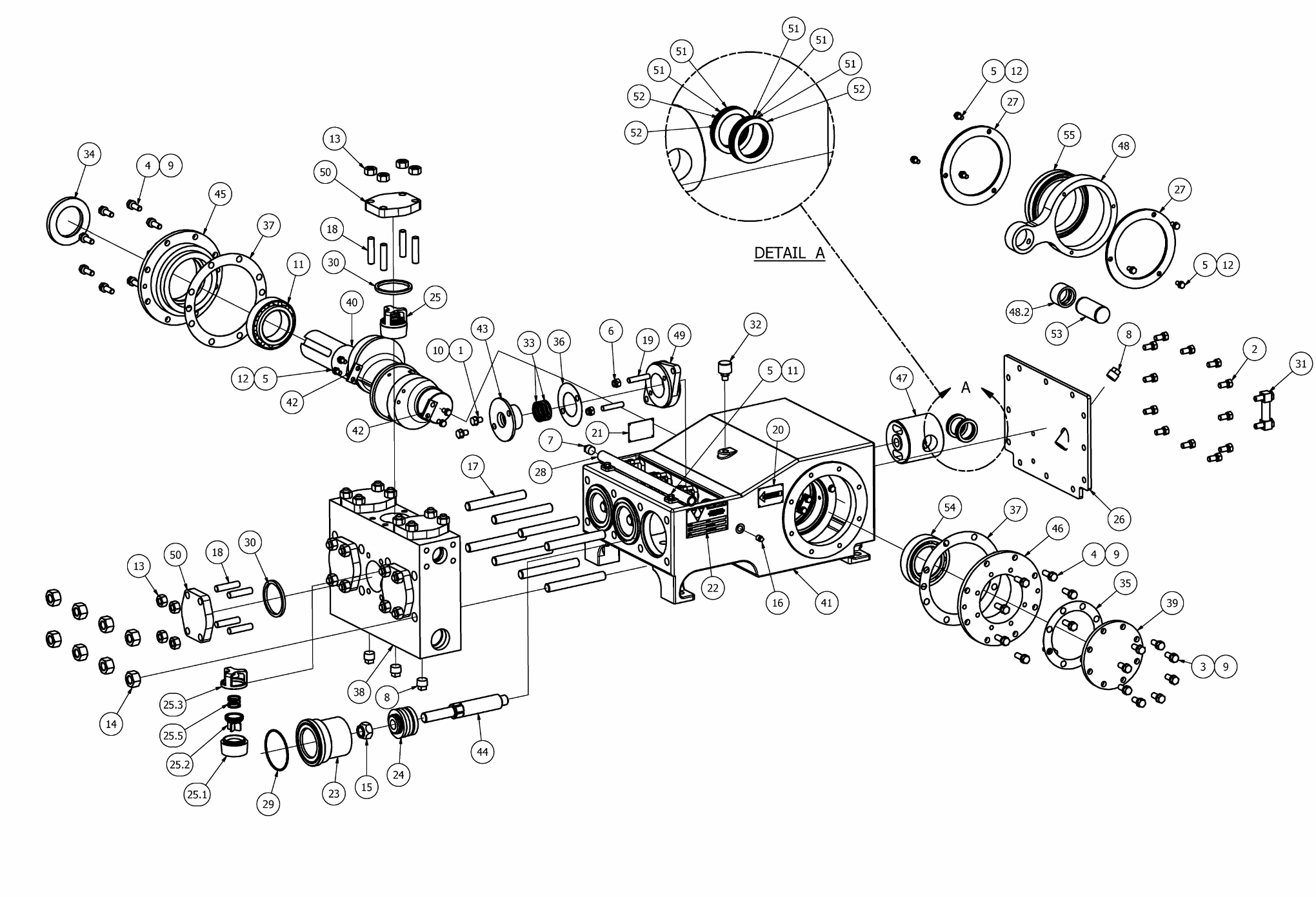 TT-100 Mud Pump Parts View