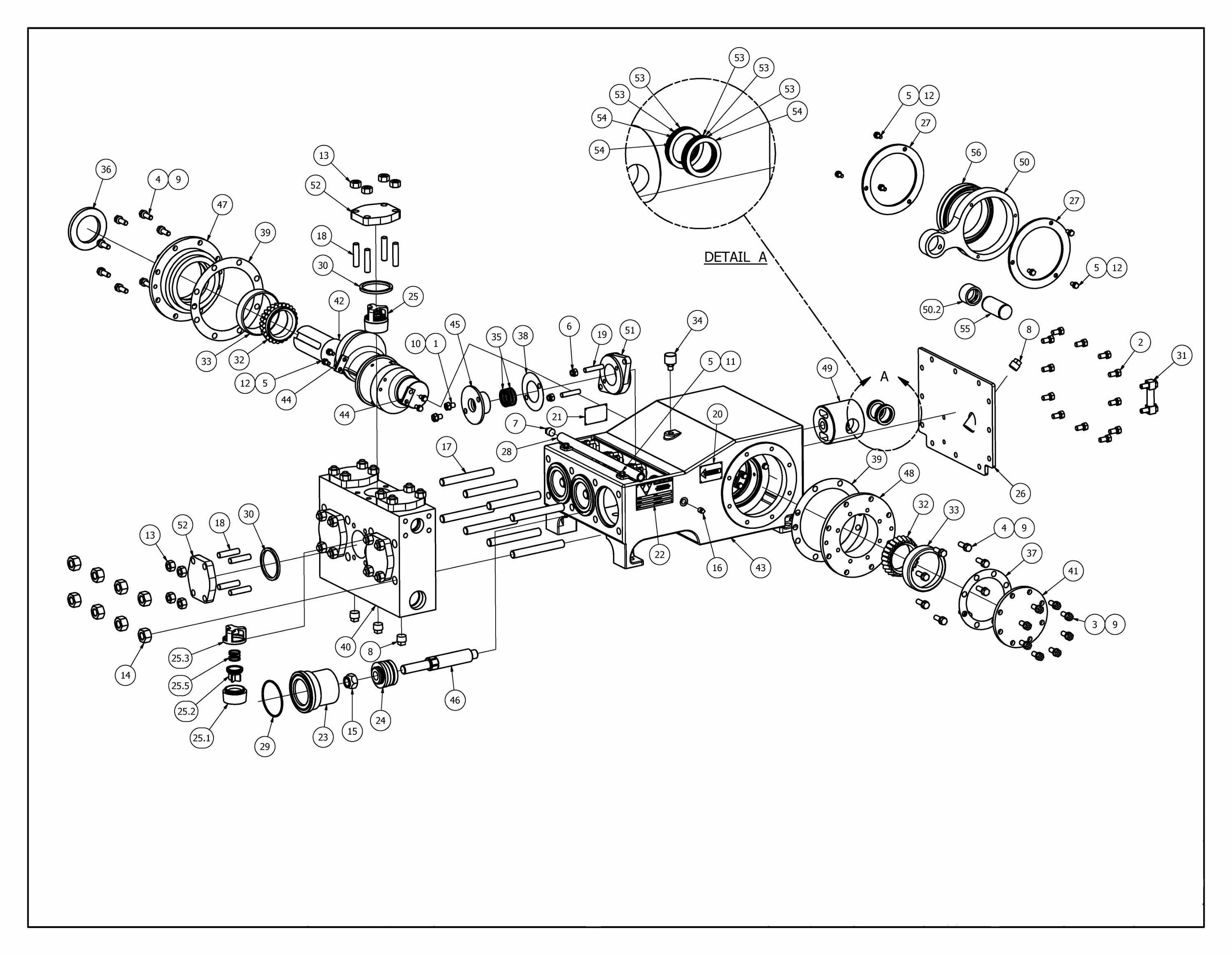 TT-100 Mud Pump Parts View