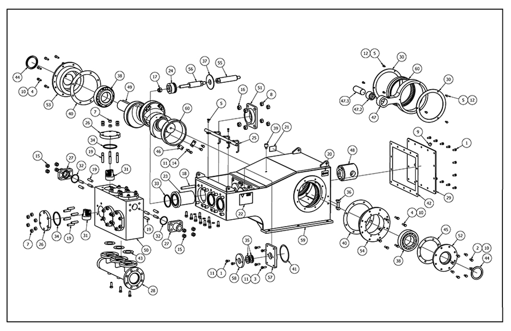 TT-250 Mud Pump Parts View