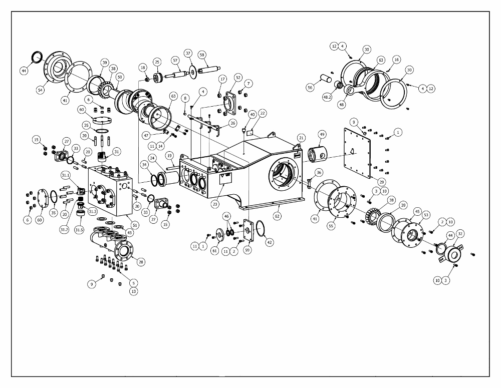 TT-250 Mud Pump Parts View