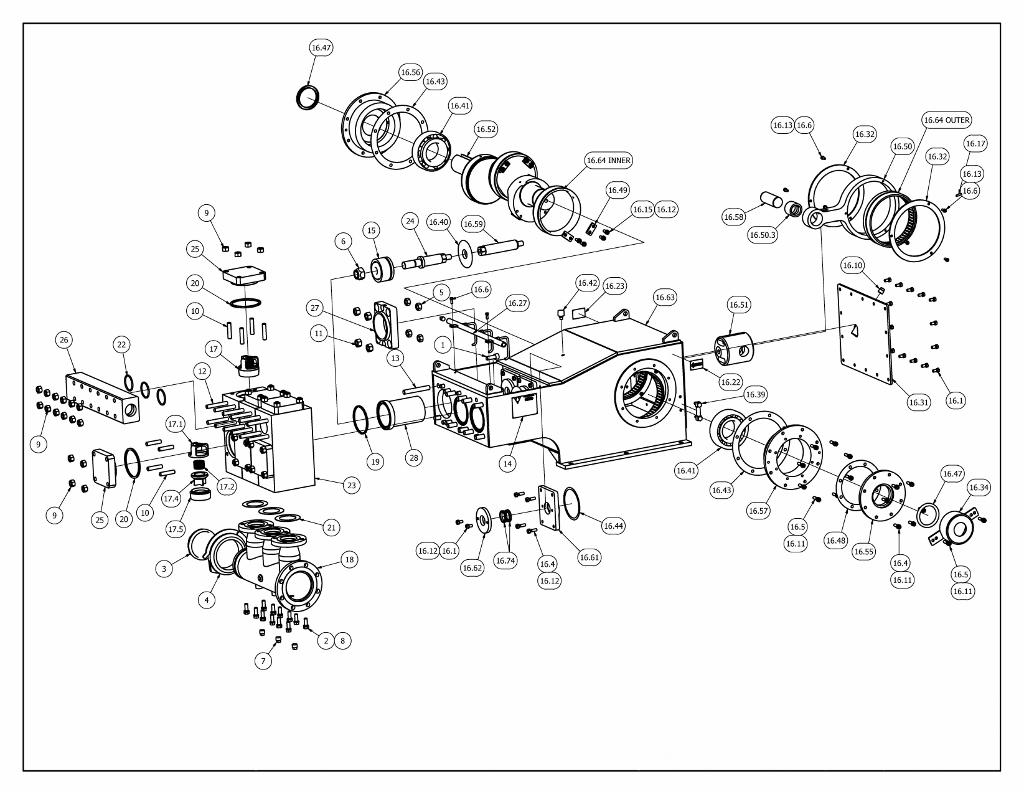 TT-540 Mud Pump Parts View