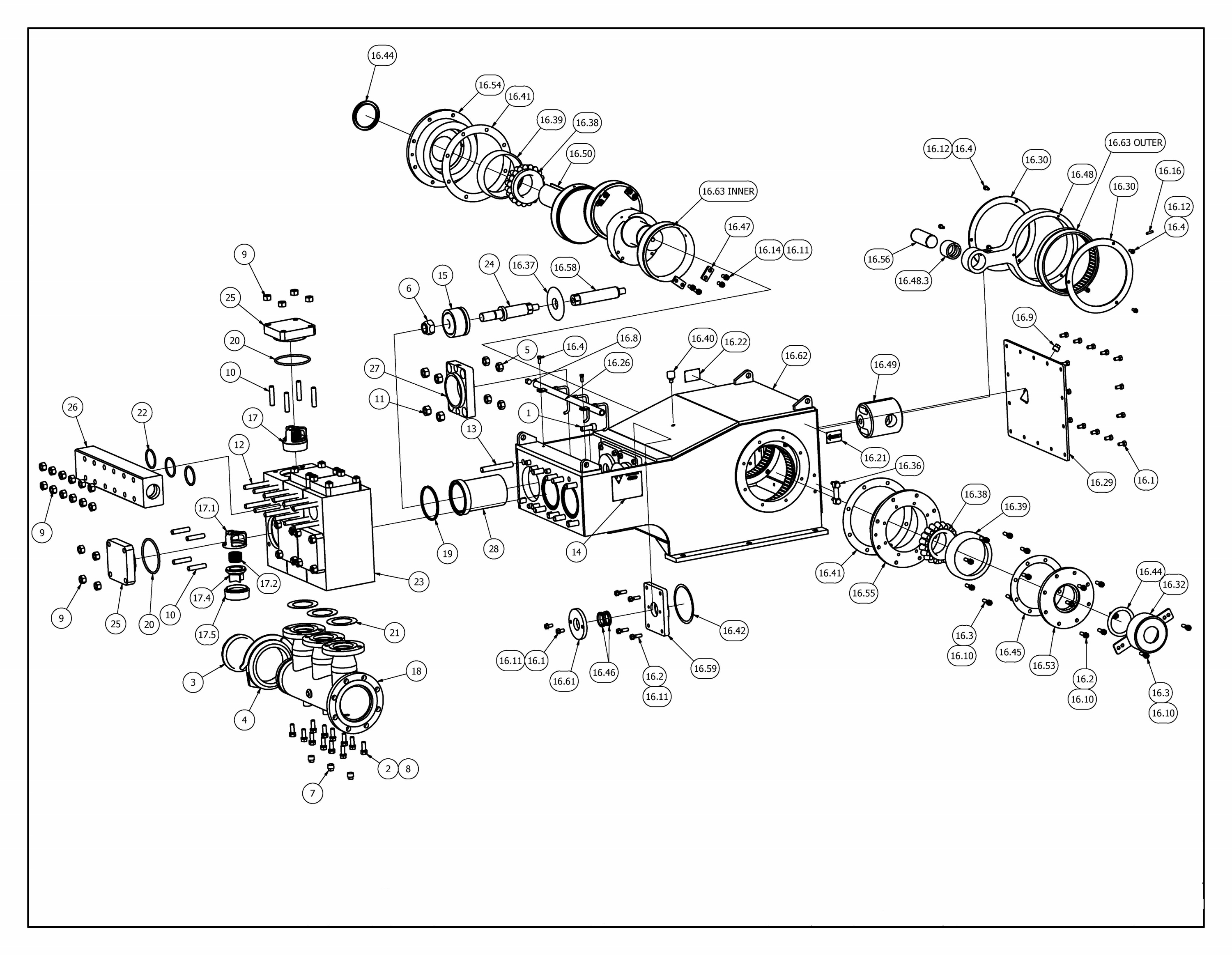 TT-540 Mud Pump Parts View