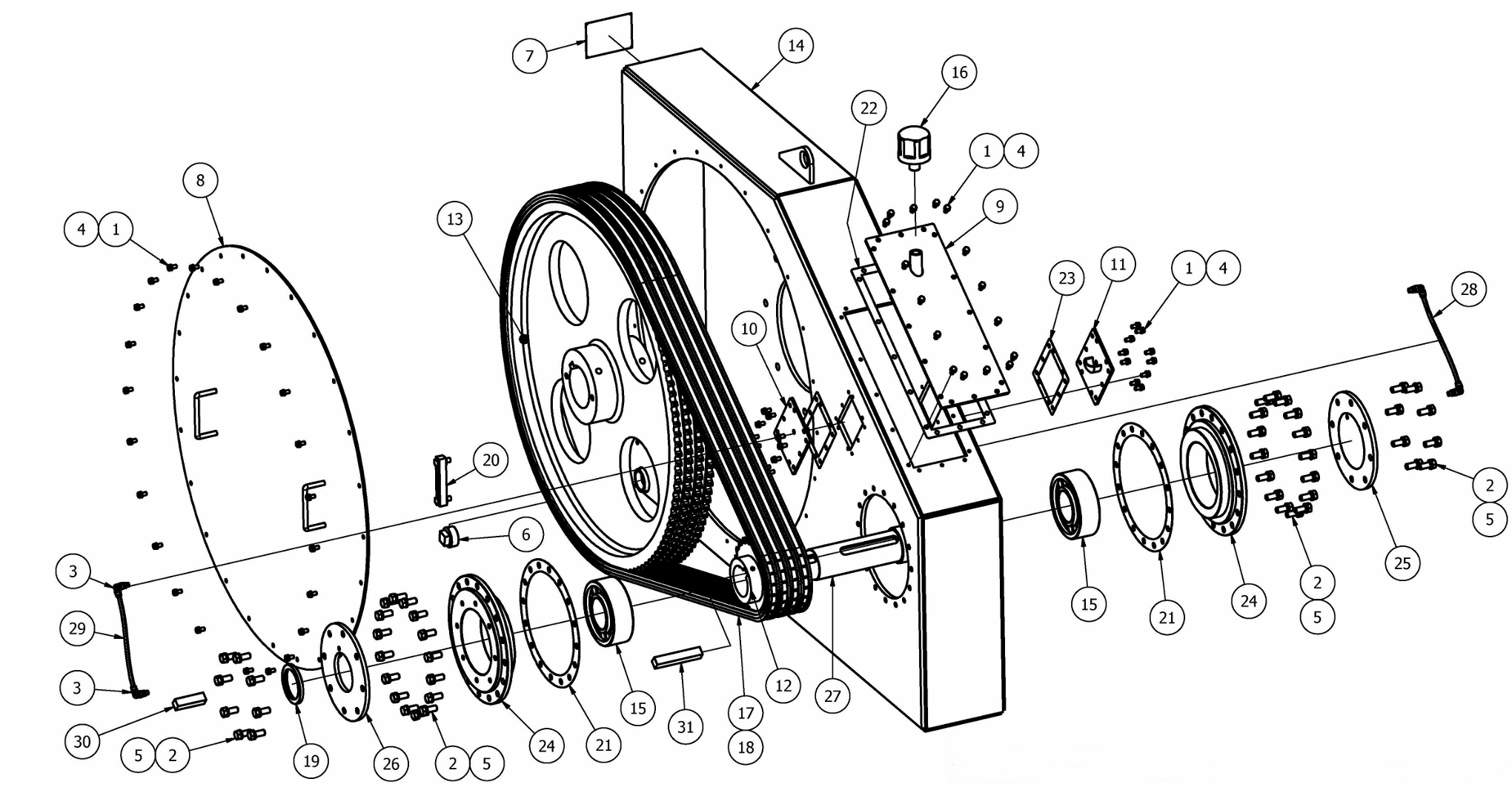 TT-680 Chainbox Parts View