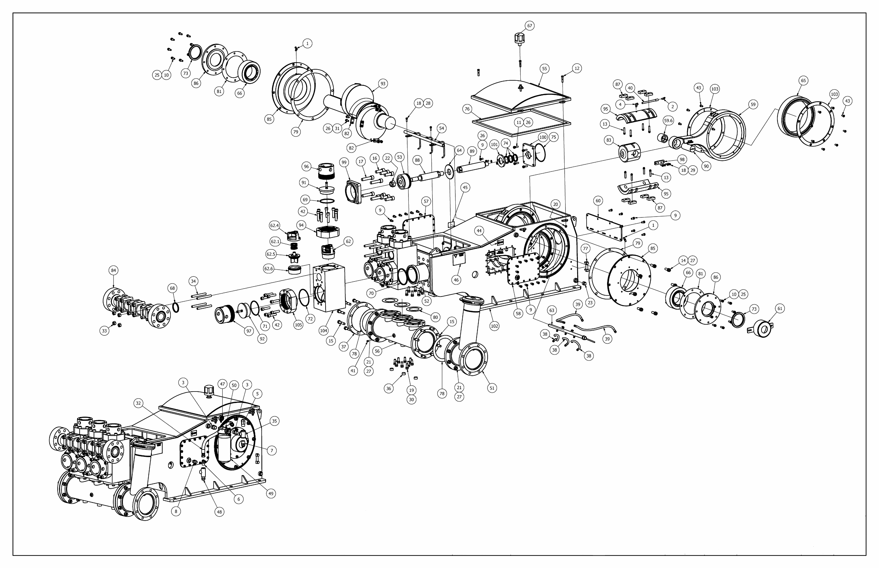TT-680 Pump Parts View