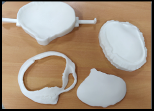 Cranial mold fabricated through 3D printing with PLA