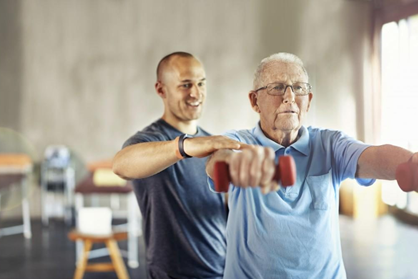 Parkinson‘s performing aerobics