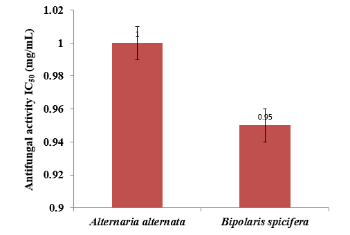 Antifungal activity of amla leaves against Alternaria alternata and Bipolaris spicifera