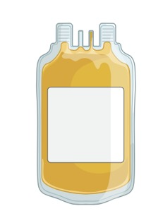 Plasma collected after blood donation