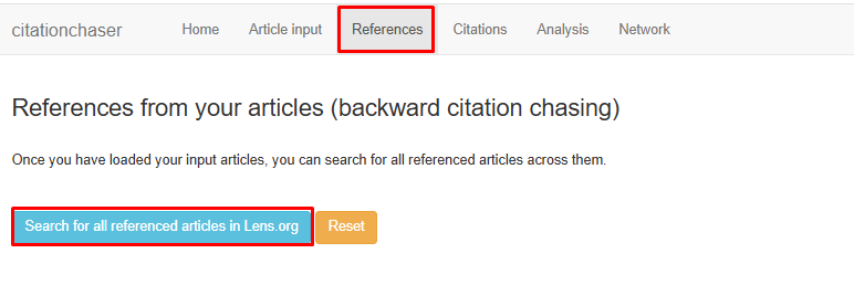 Search for all referenced articles
