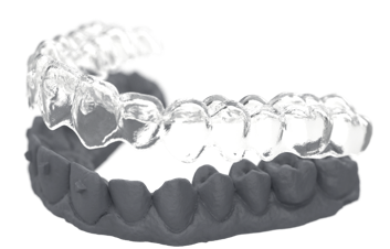 3 D Printed In-house aligners.