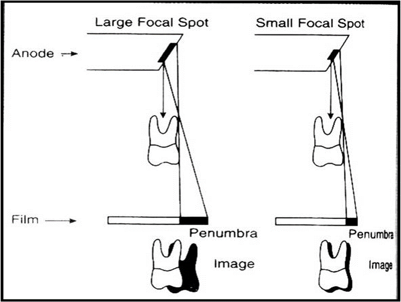 Effect of focal spot size