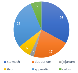 Sites of perforation