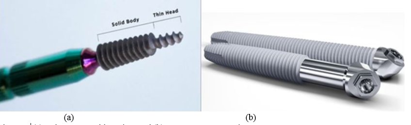(a)Tuberopterygoid Implant and (b) Zygoma Screw Implants