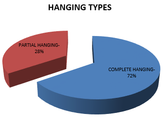 Types of suicidal hanging.