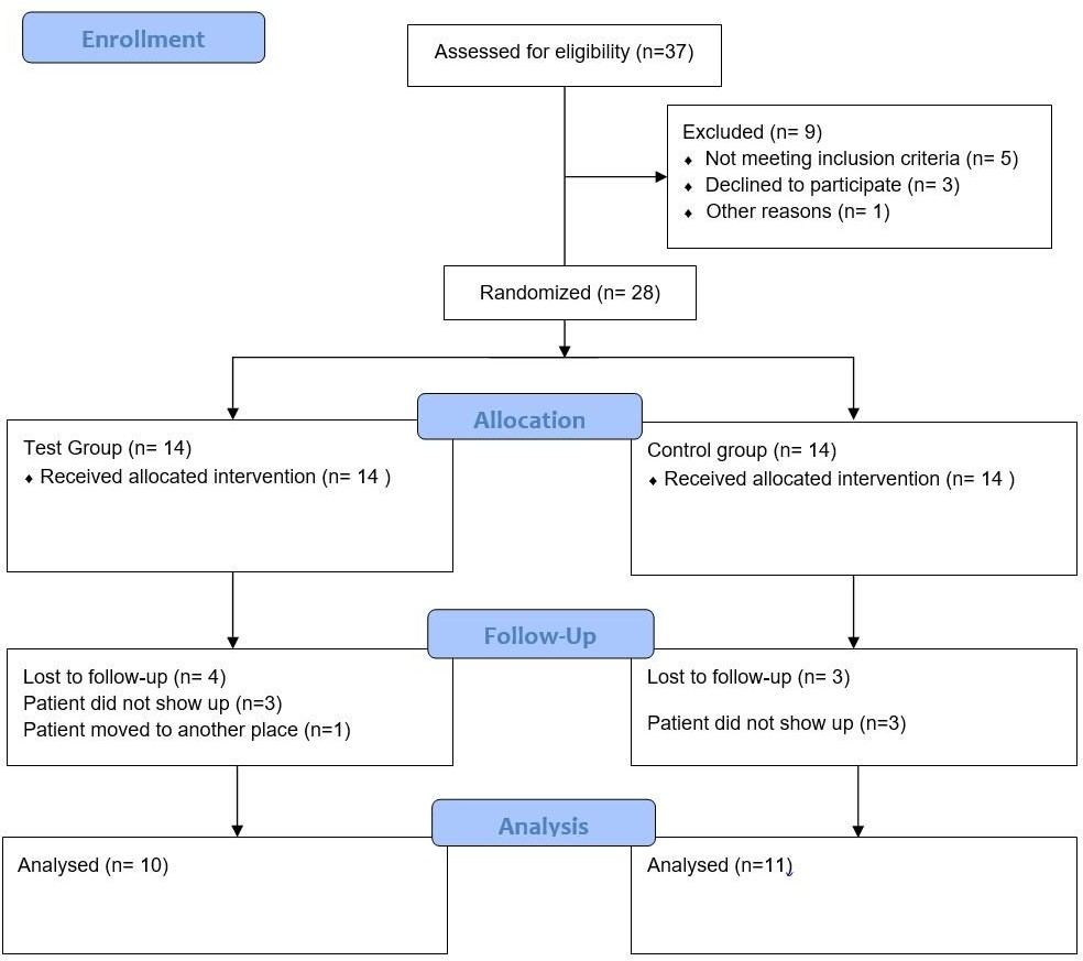 CONSORT flow diagram (2010) for patient selection
