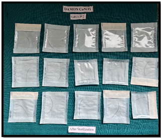 Group 2 Damon CuNiTi wires after sterilization 