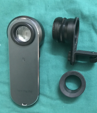 Dermoscope and its connector