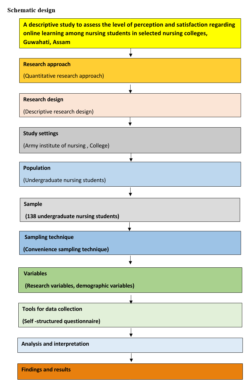 Schematic representation of research process