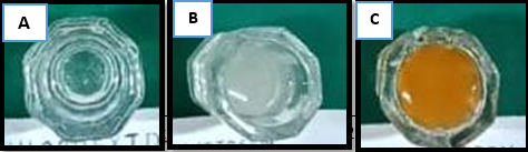 A: 2% Chlorhexidine gluconate; B: 1.2% Chitosan; C: 6.5% Proanthocynidin