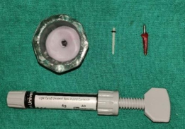 3- Silicone replica of post space