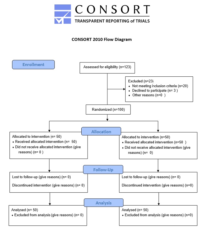 Consort diagram of the study