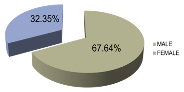 Gender distribution