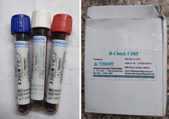 Hb Controls of Cell Counter